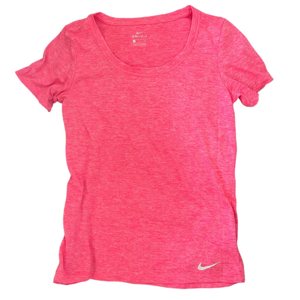 Nike Bright Pink Dri-Fit Running Shirt Size Small